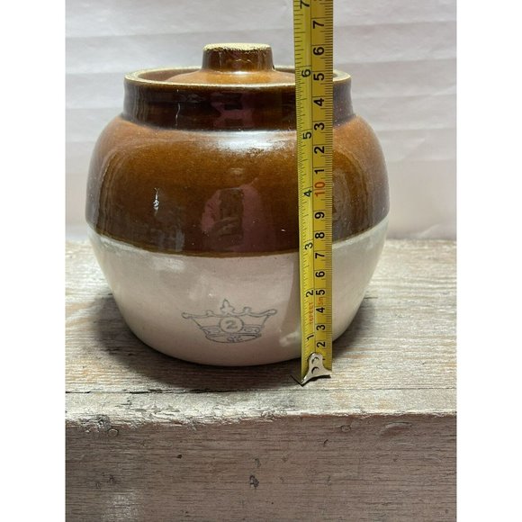 Robinson Ransbottom Pottery Vintage Crock #2 Quart Bean Pot 1 handle Jug - Picture 12 of 12